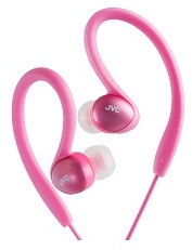 JVC Inner Ear Sports Clip Headphones Pink